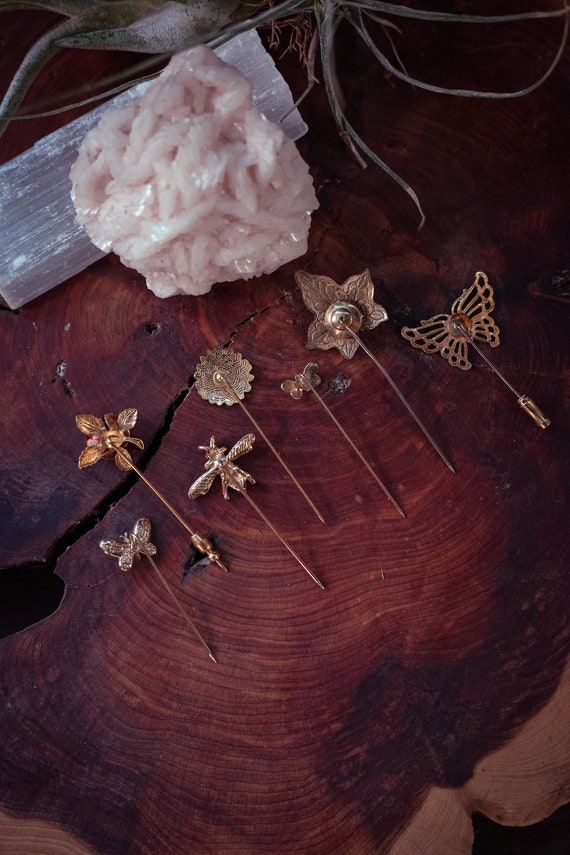 Floral & Fauna Stick Pins - Select style from dro… - image 3