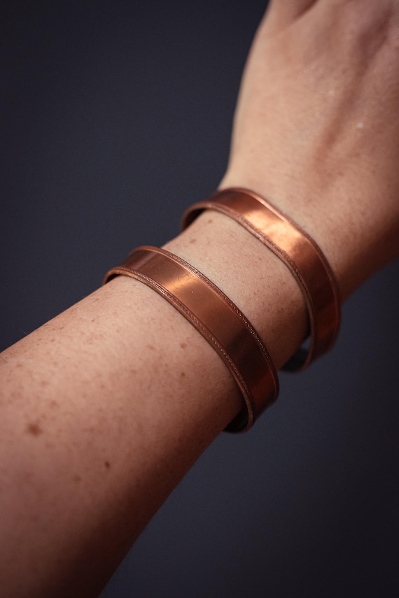 Stamped Solid Copper Cuffs *Select from Dropdown … - image 1