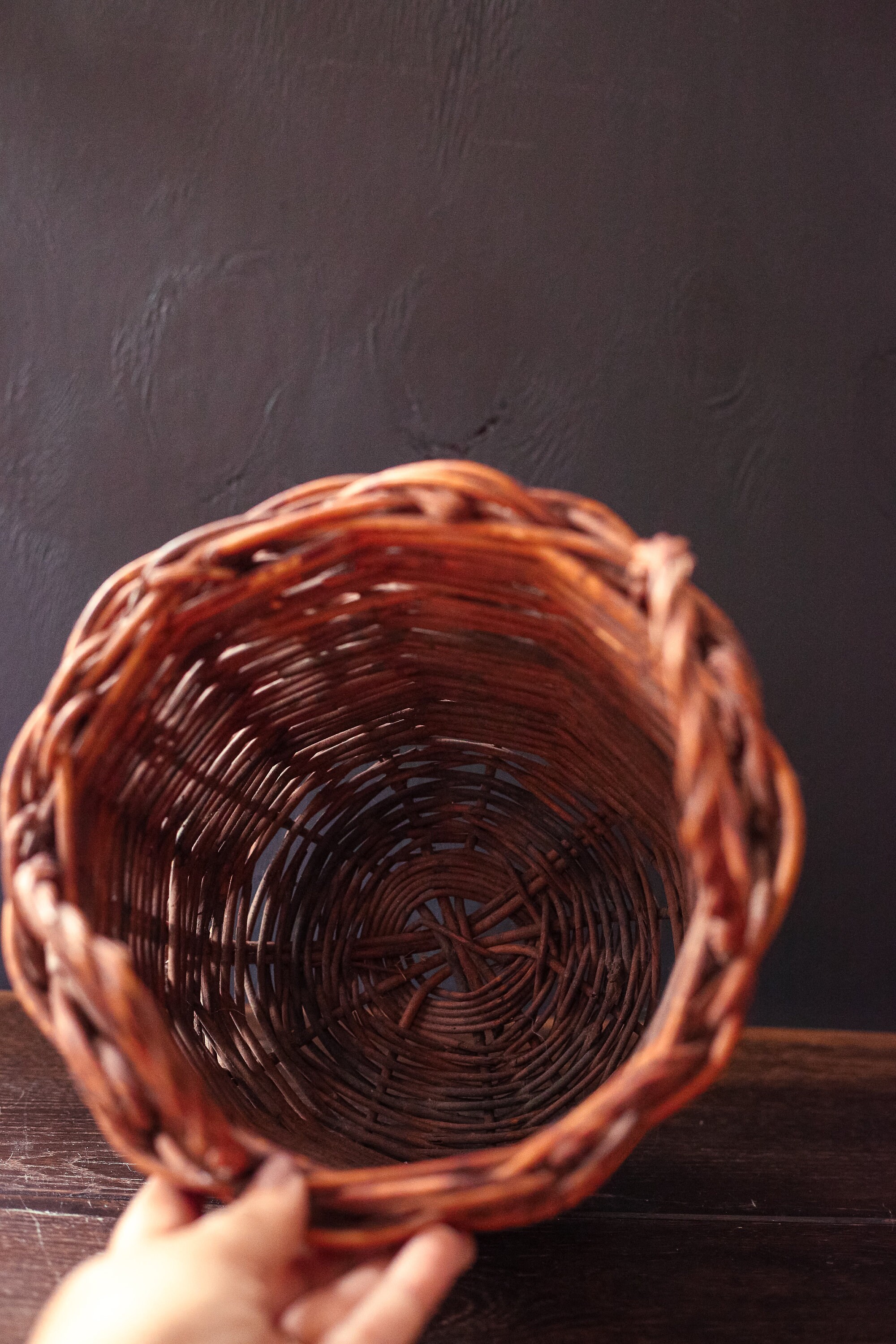 Round Flat Basket - Branch Handle Detail – Jackson Square