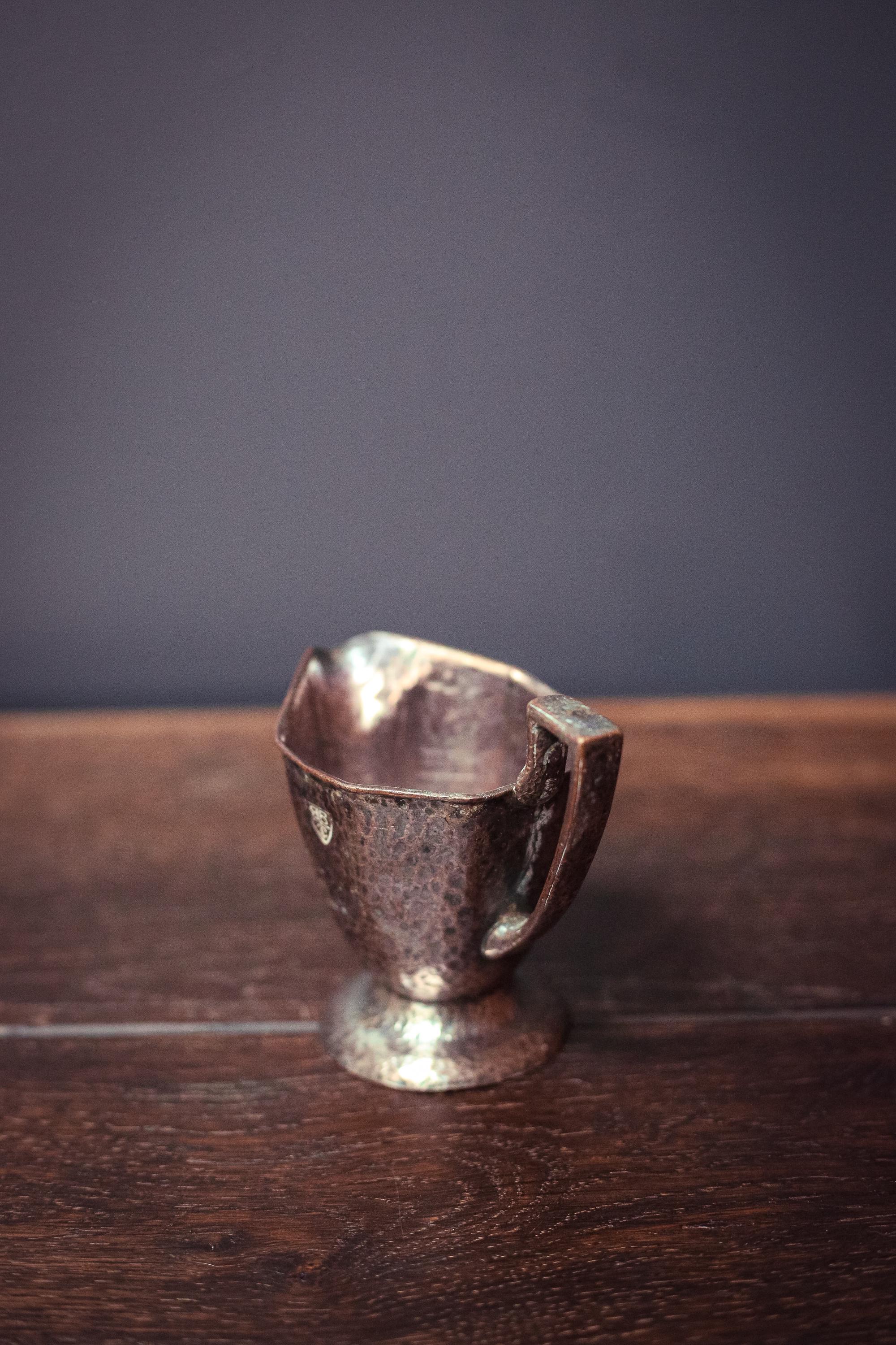 Jos Heinrich Silver Soldered Hammered Creamer - Vintage Paris NY
