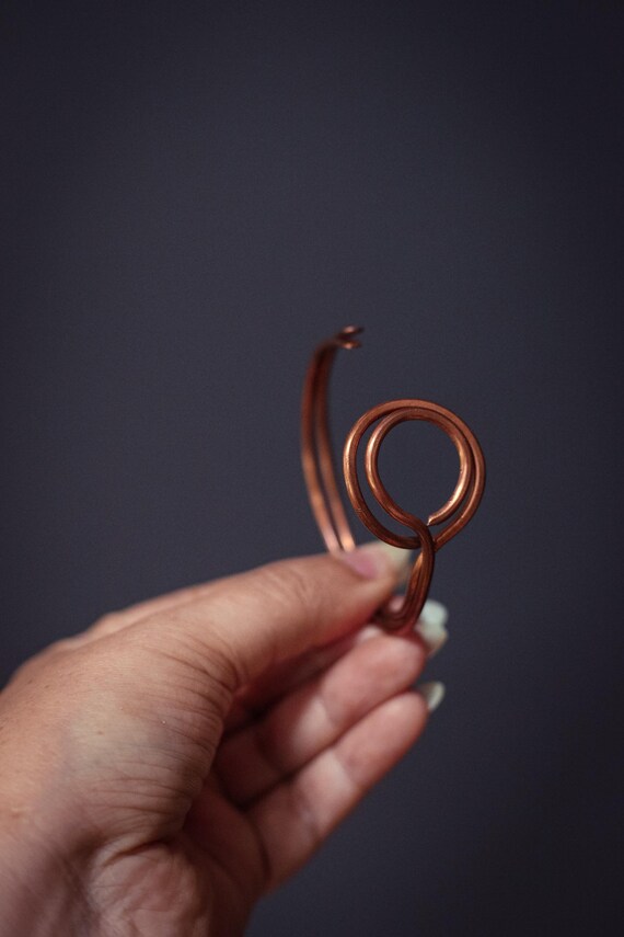 Eclipse Stacking Copper Bangles - Vintage Copper … - image 4