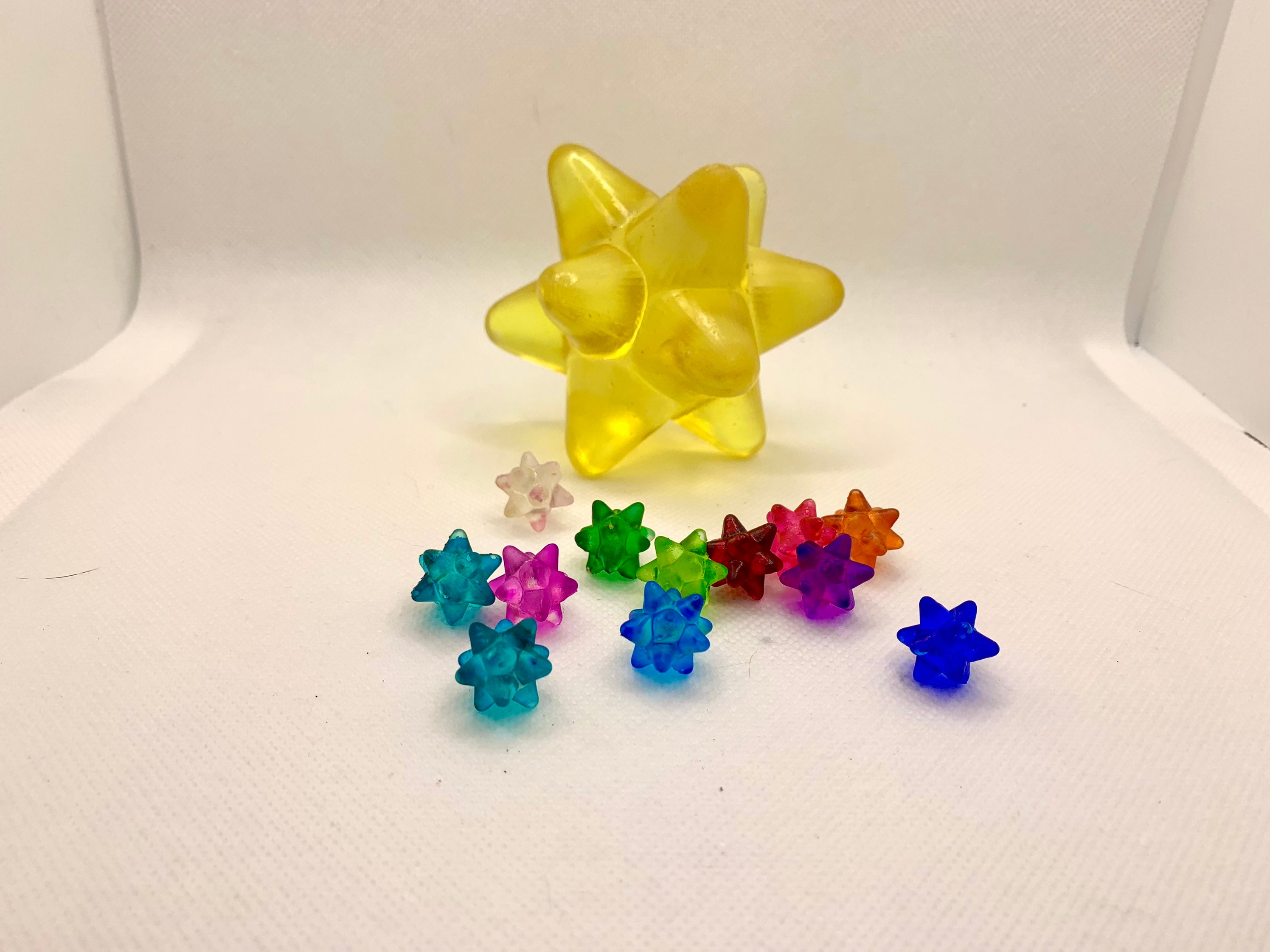 Transparent 3D Printed Star Fragments Etsy