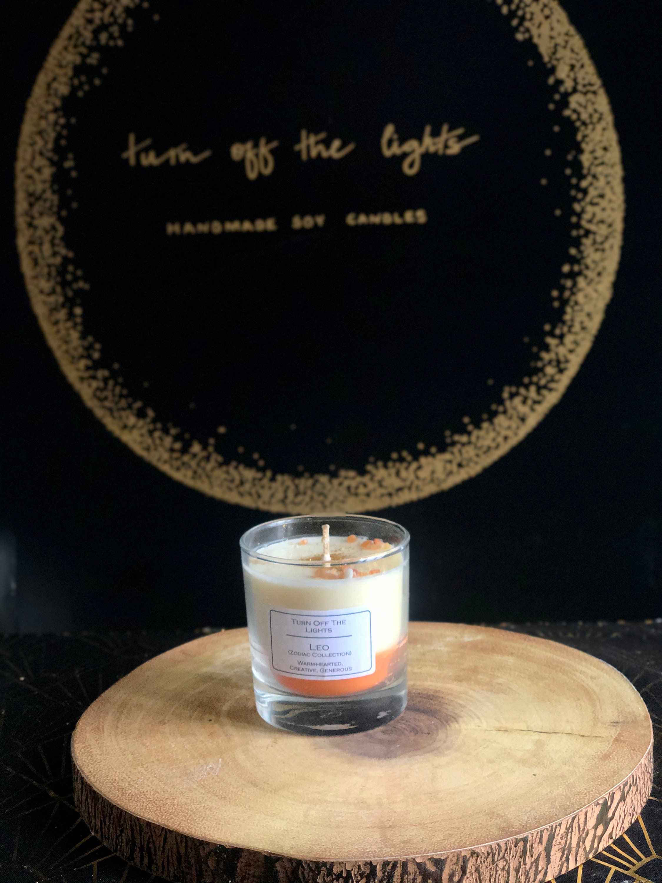 Leo Zodiac Candle Etsy