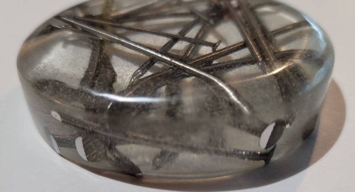 Nail Epoxy Resin Coaster Paper Weight Nails Cast in Resin Etsy