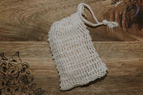 Natural Soap Saver | Sisal Bag | Soap Bag | Exfoliating Bag | Soap Holder | Shower | Shower Bag