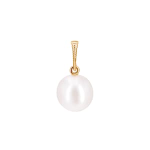 14K Beaded Finish Pearl Pendant Setting