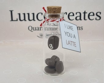 I like you a Latte Funny gift Birthday gift Pet bean Anniversary gift Office gift