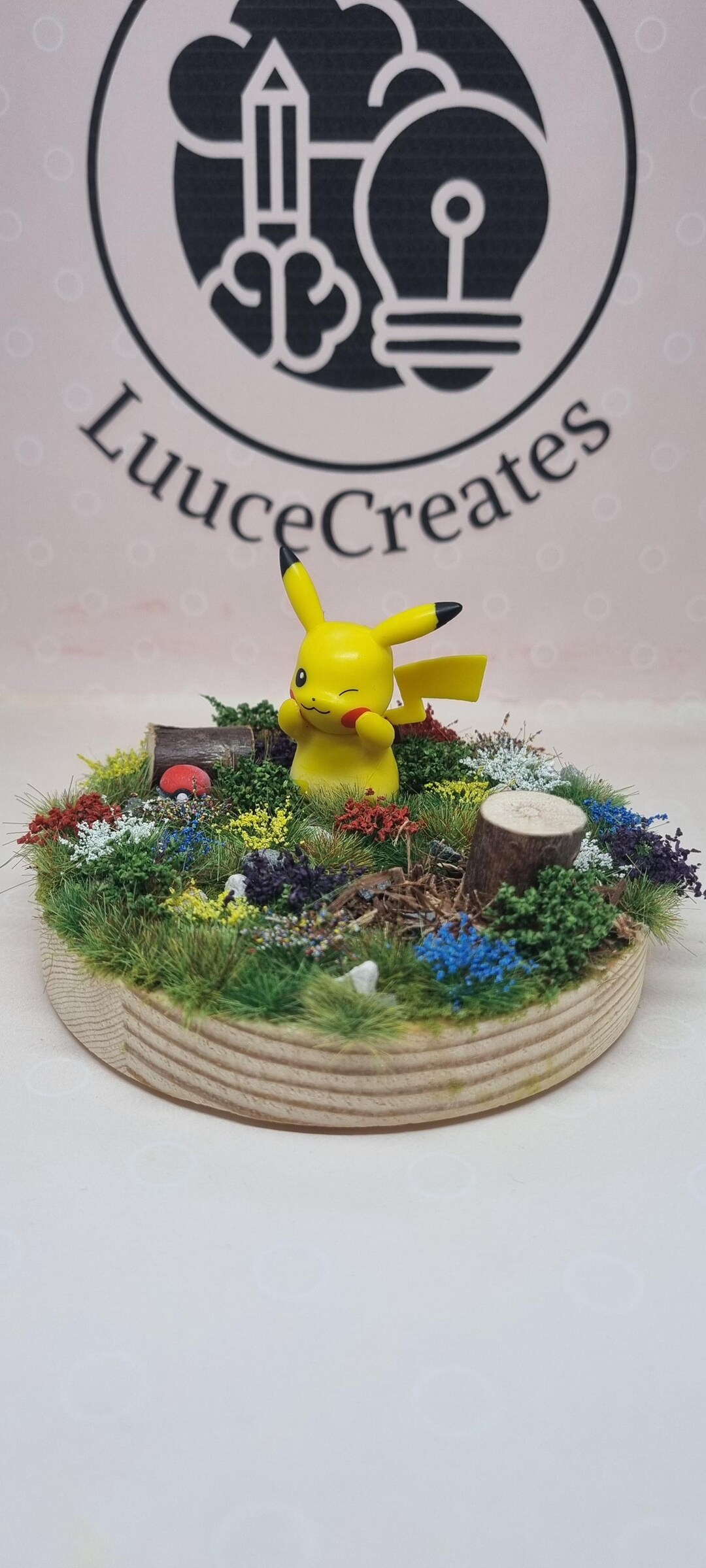 LIMITED Pikachu Pokemon Figure Display, Games Room Ornament, Diorama ...