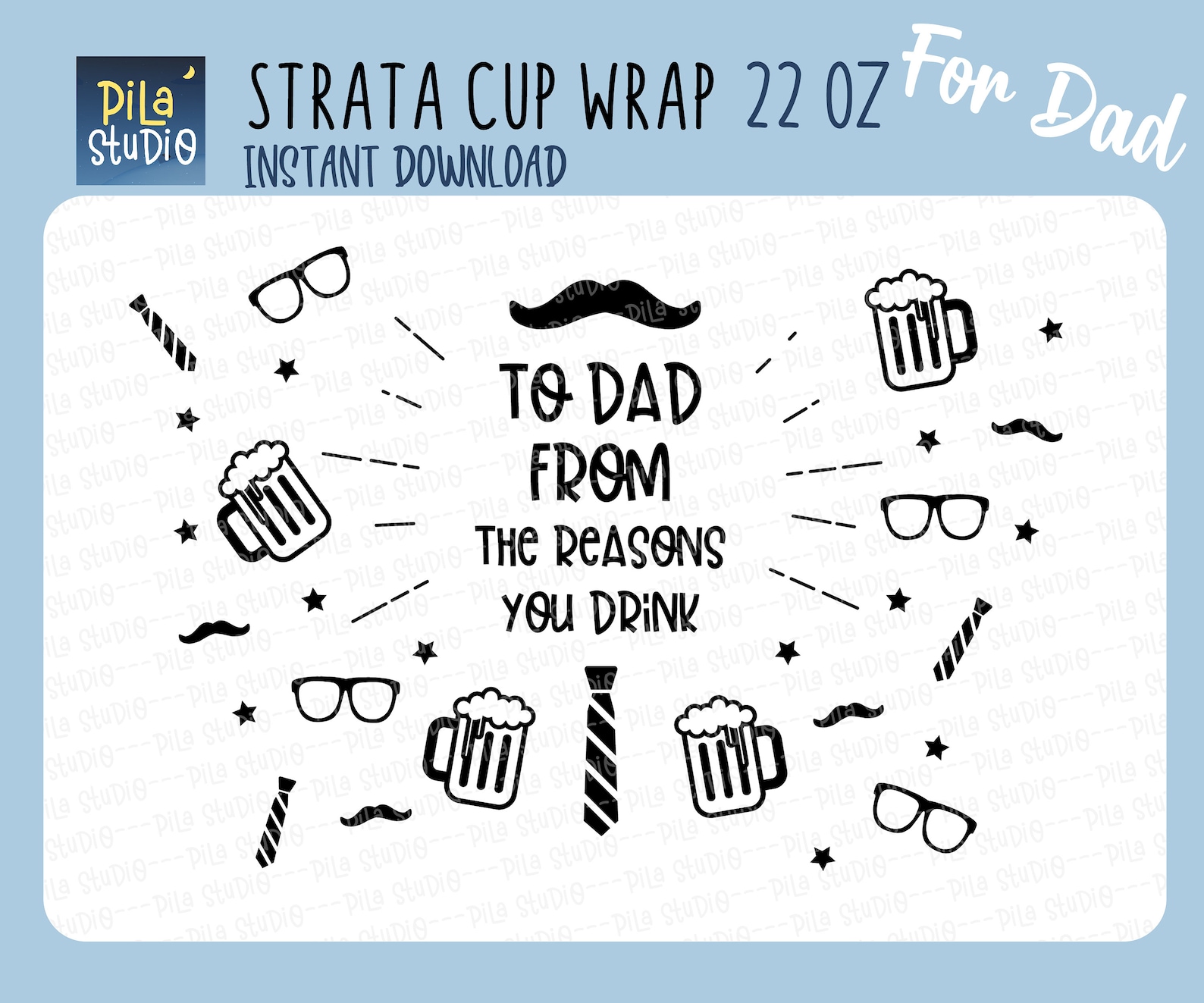 Father’s Day SVG to Dad From the Reasons You Drink SVG | Etsy