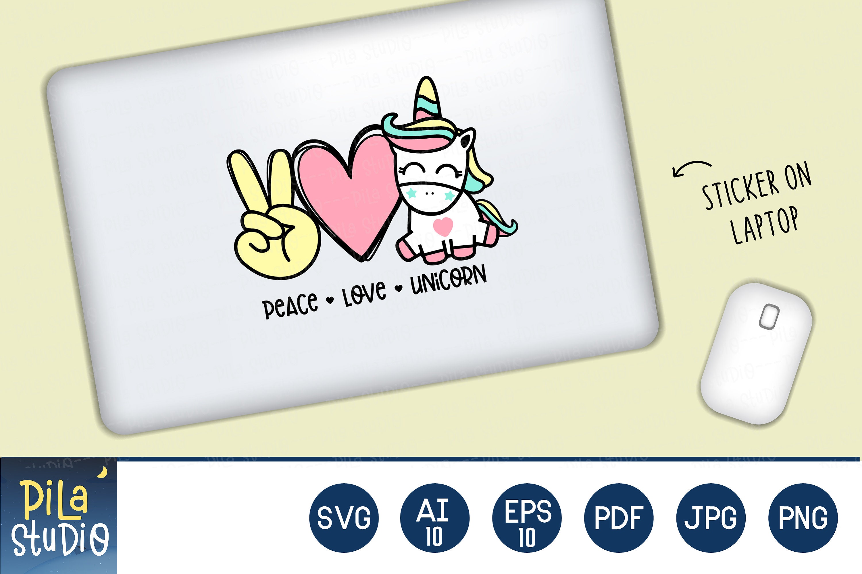 Download Peace love Unicorn svg unicorn svg unicorn valentine's | Etsy