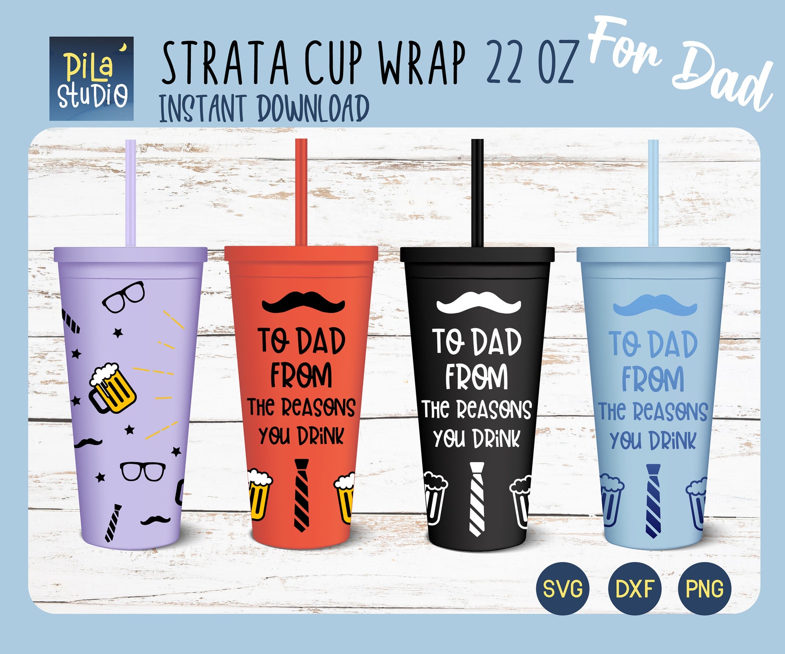 Father’s Day SVG To Dad From The Reasons You Drink SVG | Etsy