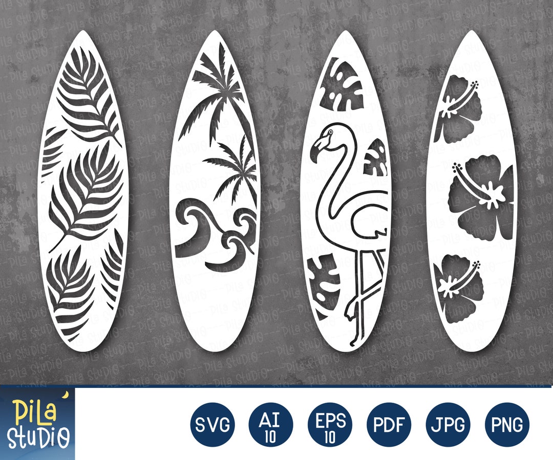 Surfboard Svg Surfboard Templates Surfing Design (Download Now) Etsy