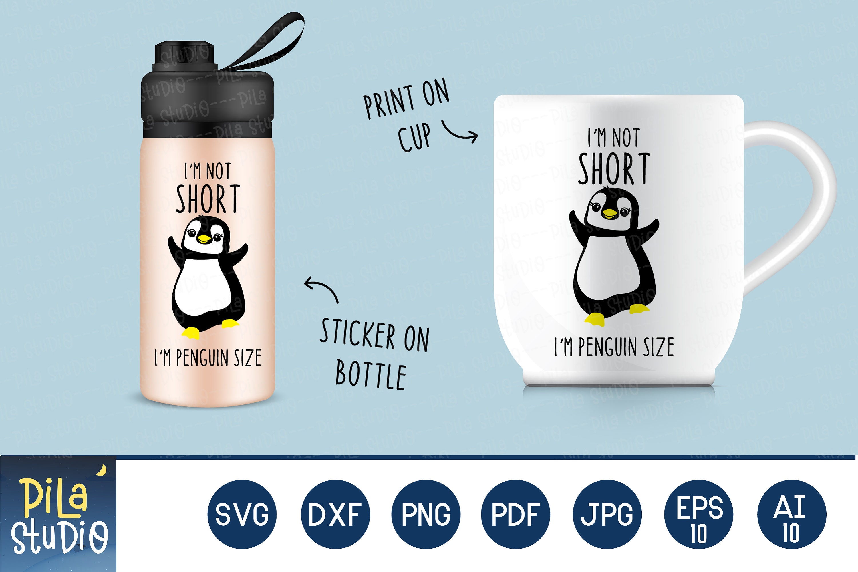 PLITI Bracciale In Acciaio Inox Con Scritta 'I'm Not Short I'm Penguin Sized' - Regalo Per Amanti Dei Pinguini, Regolabile - 3