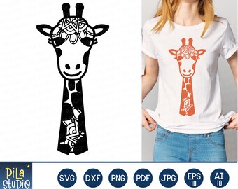 Jirafa mandala svg, Jirafa sublimación, Jirafa lindo svg, Giraffe Clip Art, Lindo Imprimible, SVG Cutting File, png, descarga instantánea