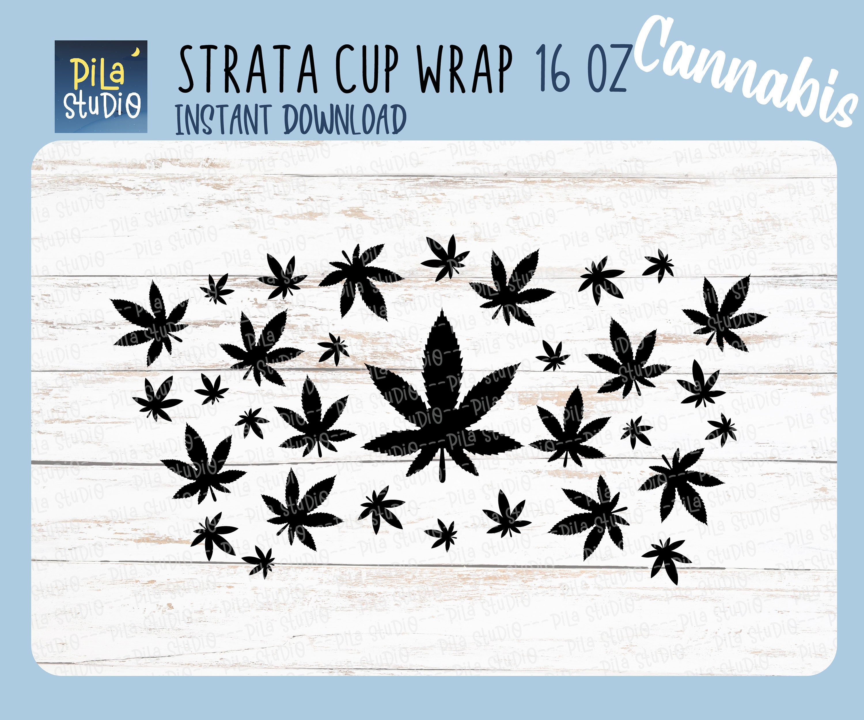 Cannabis Weed Tumbler Strata SVG Cricut Graphic by Pila Studio · Creative  Fabrica