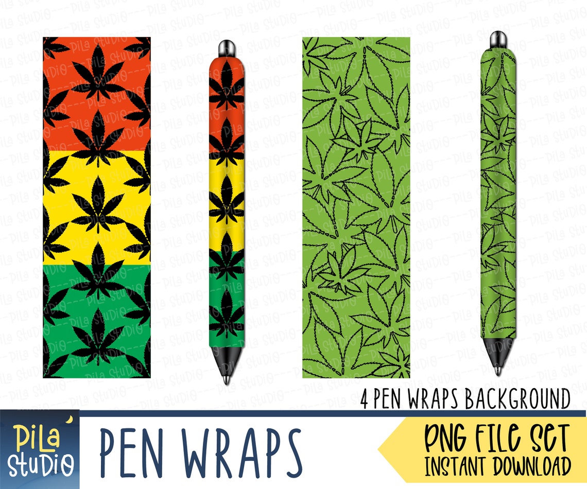 Cannabis Pen Wraps PNG File Set Weed Pen Wrap Inhale the Etsy