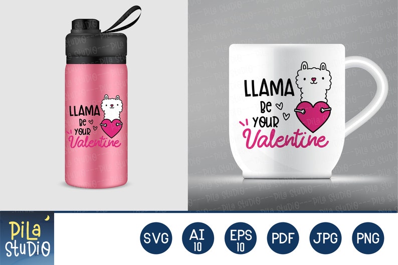 Download Llama be your Valentine svg cute llama svg Valentines Day ...