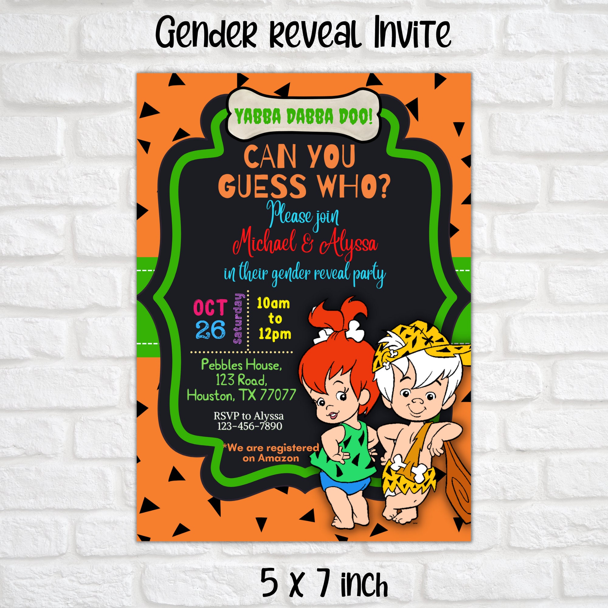 Pebbles Free Flintstones Invitation Template Free, 45 OFF