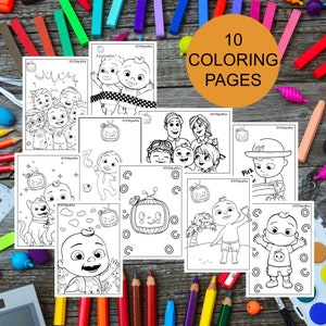DIGITAL DOWNLOAD** 10 page pdf Summer Haze Coloring Collection **