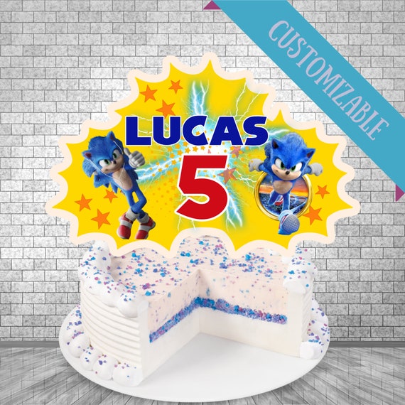 Sonic The Hedgehog Cake Topper Printable