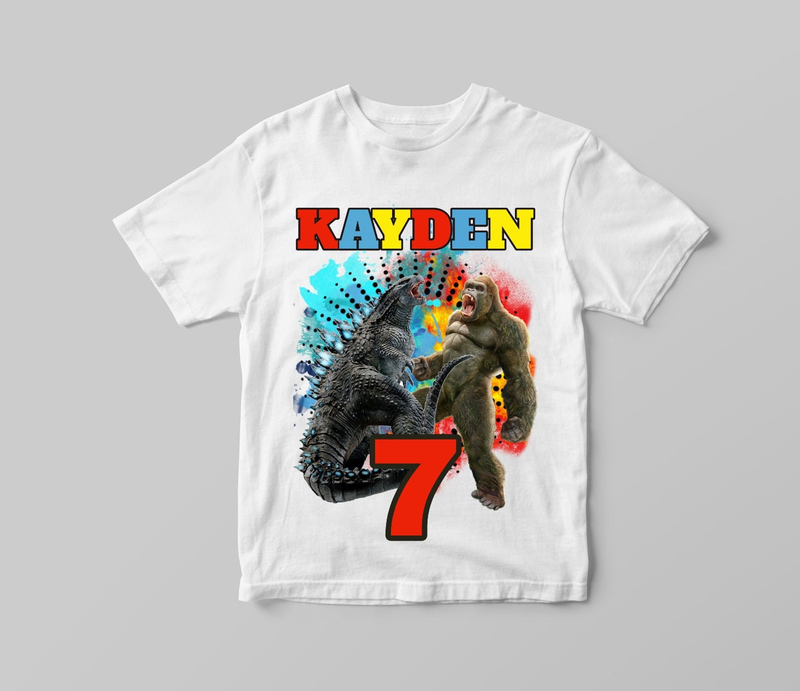 godzilla birthday shirt