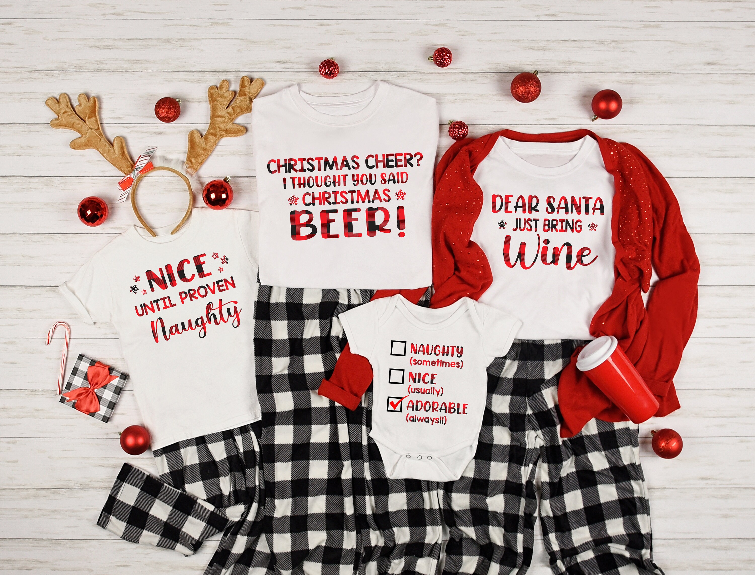 thumbnail image 2 of Funny Matching Family T-Shirts – Father Son Mother Daughter Baby Christmas Gifts 2 of 3