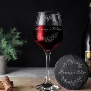 Mummy&#39;s Wine Glass Engraved Wine Glass for MUM | No.1 Mummy | Best Mummy Ever | New Mum Present | Birthday Gift for Mum | Mothers Day Gift