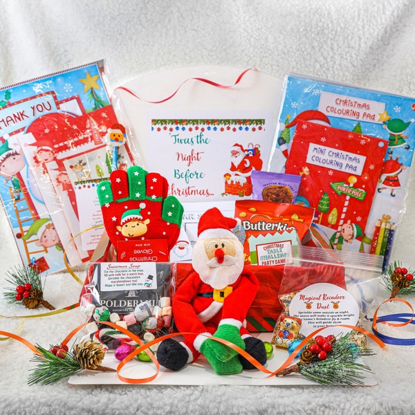 Personalised Christmas Eve Box Prefilled Activity Box for Kids | Filled Christmas Eve Box | Kids Christmas Essentials | Santa Preparation