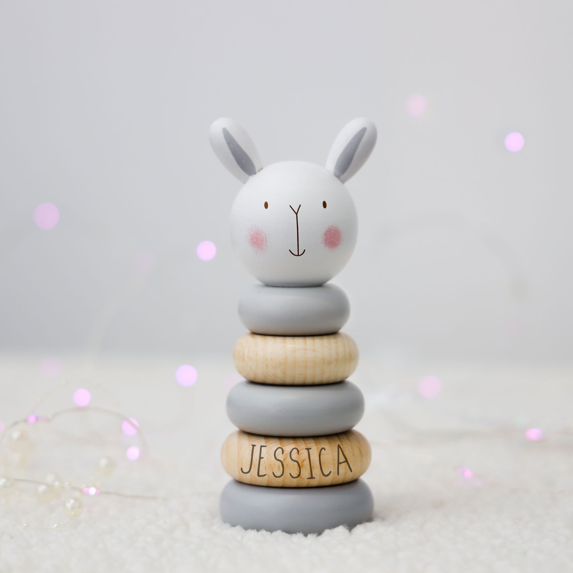 Stackable Rings Baby Personalised Wooden Stacking Rings Baby Toy Wooden Elephant - Etsy UK