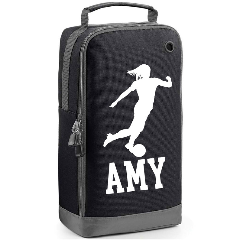 Personalised Football Boot Bag with Name & Design Football Bag Gift for Kids Him or Her Football Boot Gym Kit Custom Football Boot Bag Female Footballer