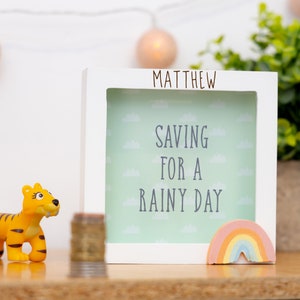 Money Box | Wooden Money Box | First Money Box | Personalised Money Box | Savings | Safari