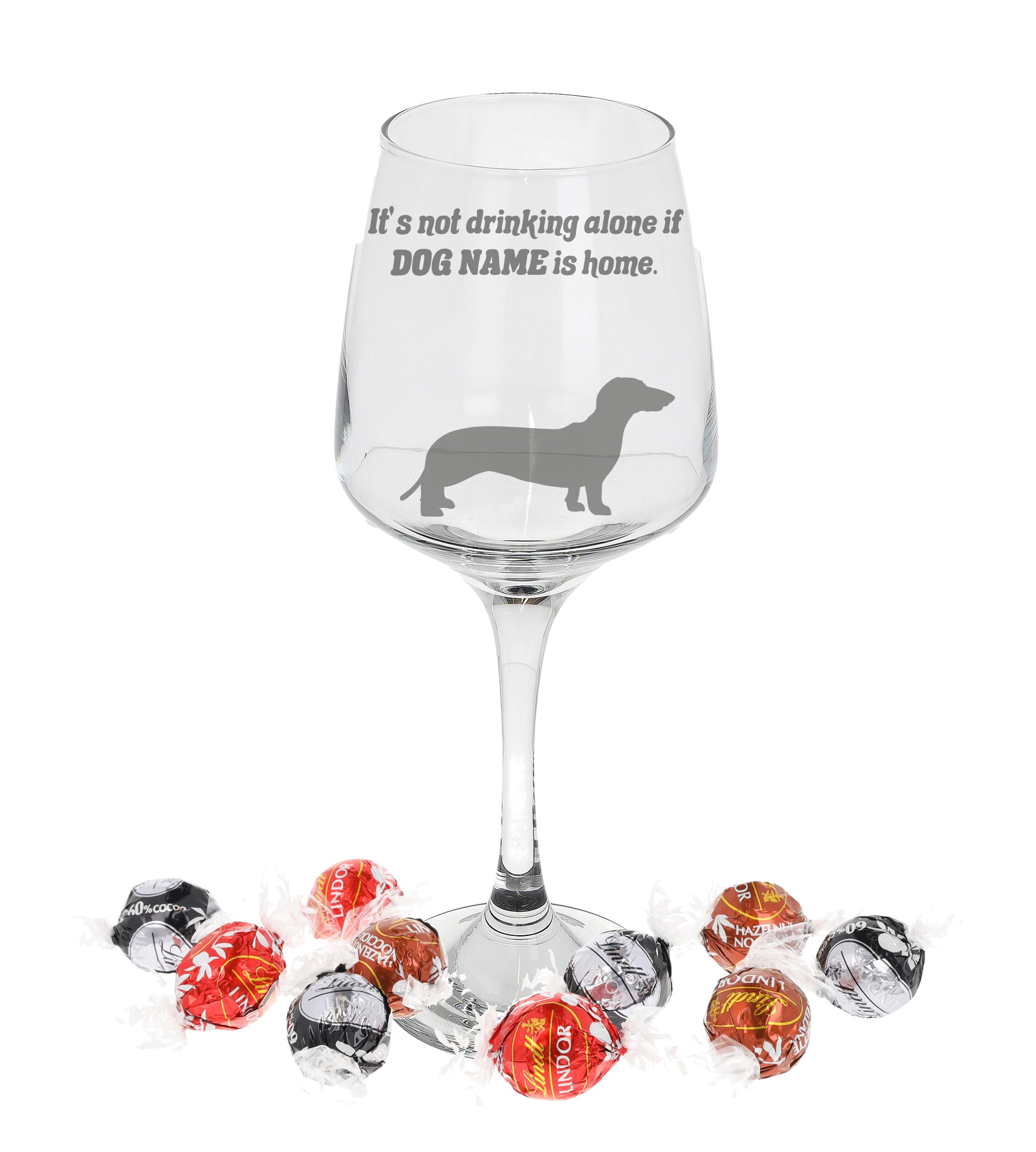 Engraved Personalised Dachshund Wine Glass Gift Dog Name Etsy UK