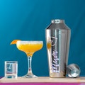 Personalised Cocktail Shaker With Martini Glass & Shot Glass Gift Set | Home Bar | Pornstar, Expresso Martini and Shot Cocktail Mixer Set