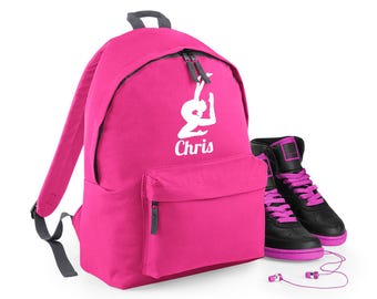 Personalised Gymnast Stretching Design Backpack | Stylish Rucksack for Boys & Girls | Ideal for Sports Gear Storage | Durable Kit Holder