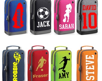 Personalised Football Boot Bag with Name & Design | Football Bag Gift for Kids Him or Her | Football Boot Gym Kit | Custom Football Boot Bag