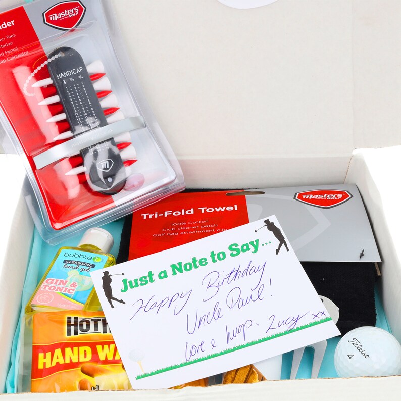 Personalised Golf Accessories Gift Box Golf Towel Golfing Etsy UK