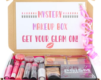 Surprise Mystery Beauty Makeup Box | Sac cadeau aveugle | Composez la boîte cadeau Lucky Dip | Boîte de beauté cosmétique | Cadeaux d’anniversaire | Petit Moyen Gros