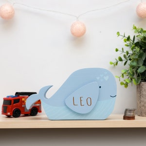 Personalised Engraved Lion Money Box Bank Kids Savings Pocket Money Piggy Bank Wooden Animal Money Box Gift for Babies and Children 画像 6