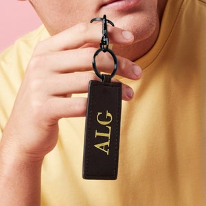 Gepersonaliseerde bagagelabel | Sleutelhanger van PU-leer | Sleutelhangerclip | Reistag | Aangepaste naambagagelabel | Naamplaatje | Reisaccessoires | Nieuw huis