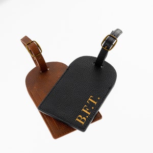 Gepersonaliseerde bagagelabelset | Leren bagagelabel | Leren kofferlabel | Reistag | Aangepaste naambagagelabel | Naamplaatje | Reisaccessoires