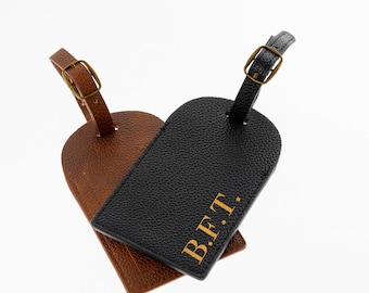 Personalised Luggage Tag Set | Leather Luggage Tag | Leather Suitcase Tag | Travel Tag | Custom Name Bag Tag | Name Tag | Travel Accessories