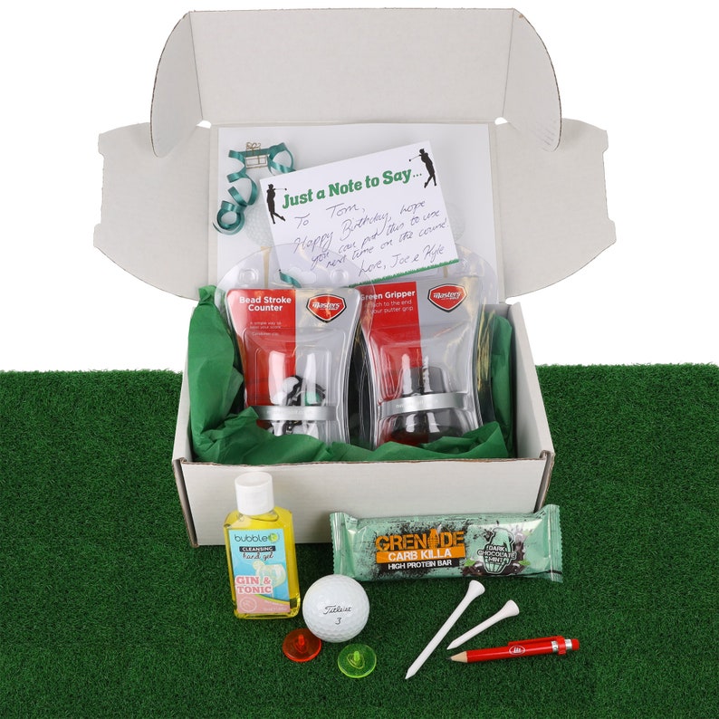 Personalised Golf Lovers Gift Box L Golfer Accessory Gift Set Etsy