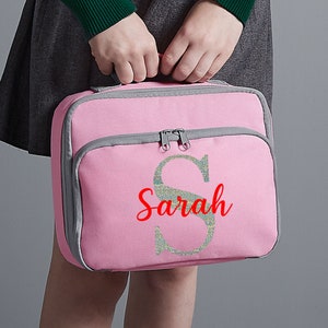 Gepersonaliseerde lunchtas met naam voor jongens en meisjes - Gepersonaliseerde lunchtas voor kinderen met naam en optie voor schoollunchkoeltas