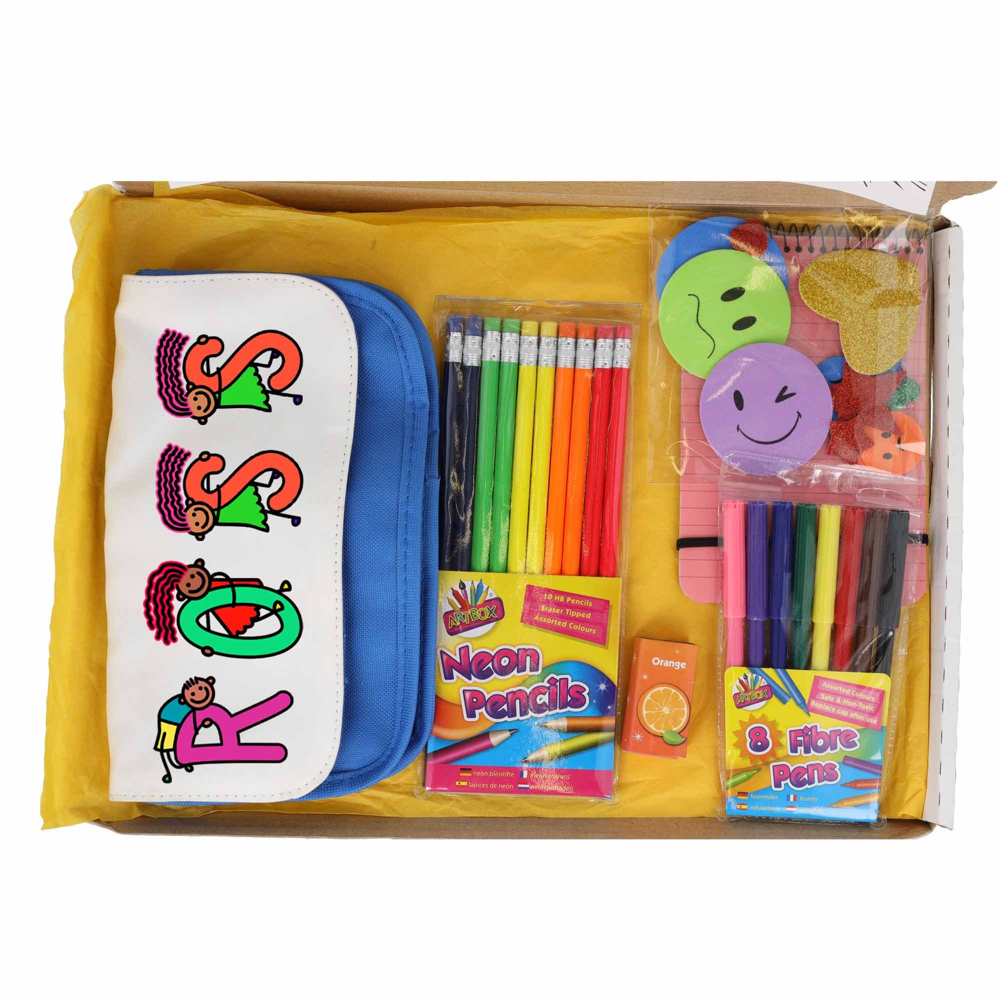 Personalised Back To School Pencil Case With Stationery Gift Etsy