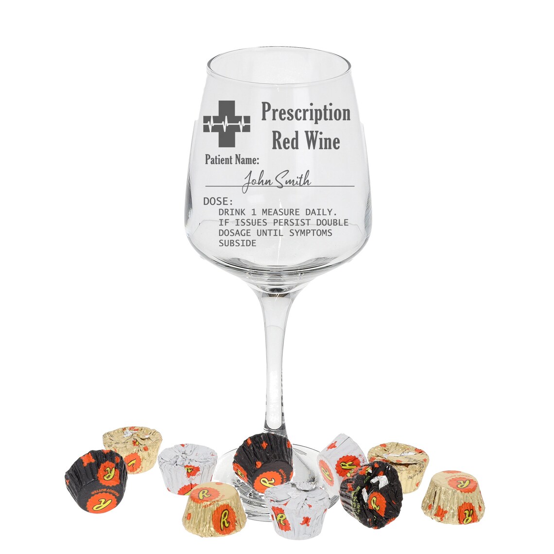 Personalised Engraved Wine Glass Prescription Wine Novelty Etsy