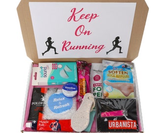Läufer-Paket-Übungsgeschenkidee | Motivations-Starterpaket für Fitnessstudio und Laufen | Marathontraining | Fitnesstraining | Sportfan | Fußverwöhnung