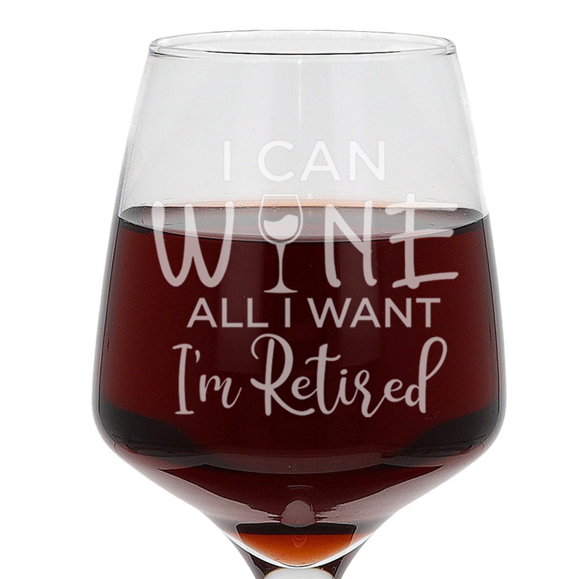 Engraved Retirement Wine Glass Gift Tallo Wine Glass Funny Etsy UK