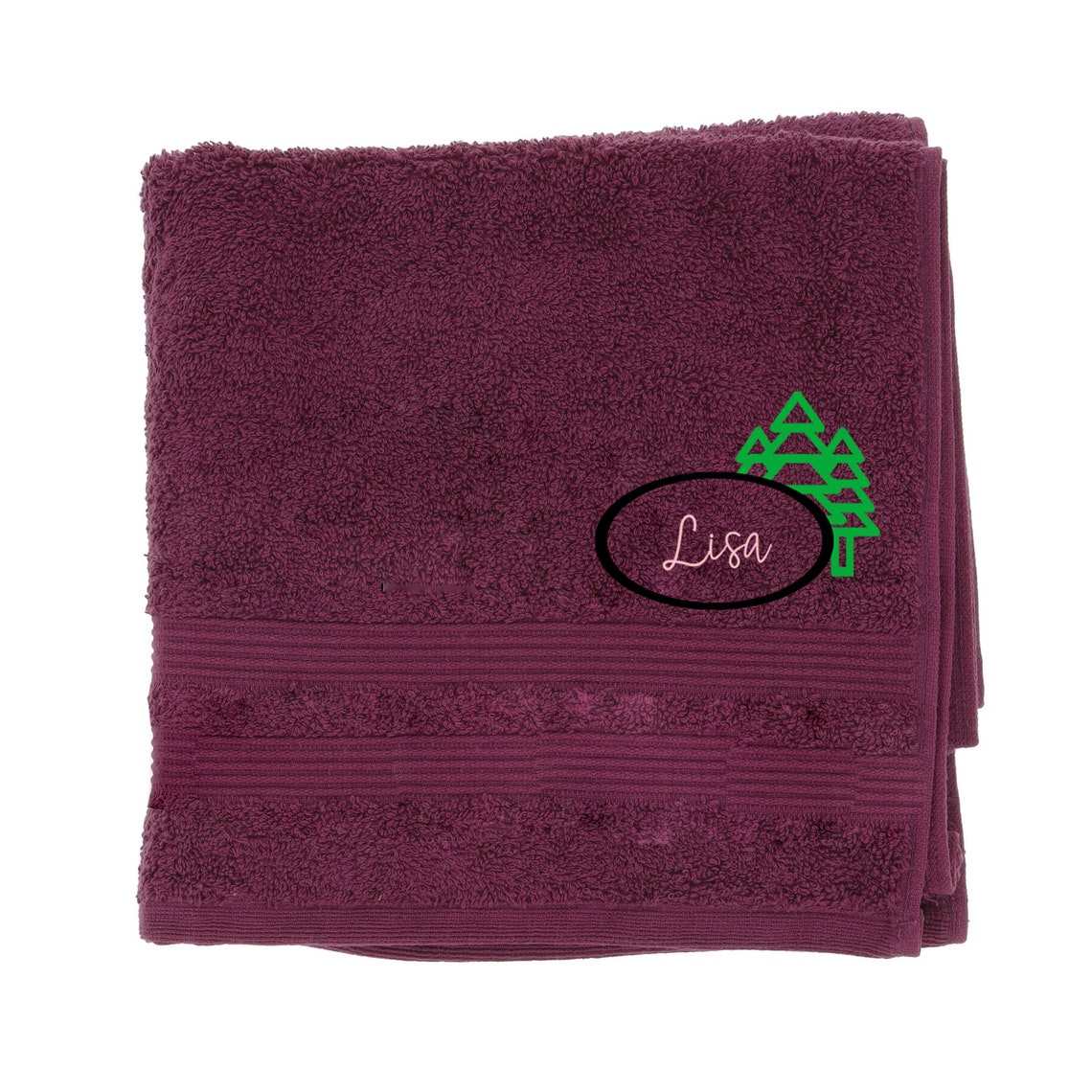 Personalised Embroidered Camping Towel Bath or Hand Towels Etsy