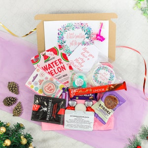 Chocolate Lover Gift Box | Letterbox Pamper Hamper Letterbox Gift | Chocolate & Pamper Care Hug in a Box | Sending Hugs Gifts for Her