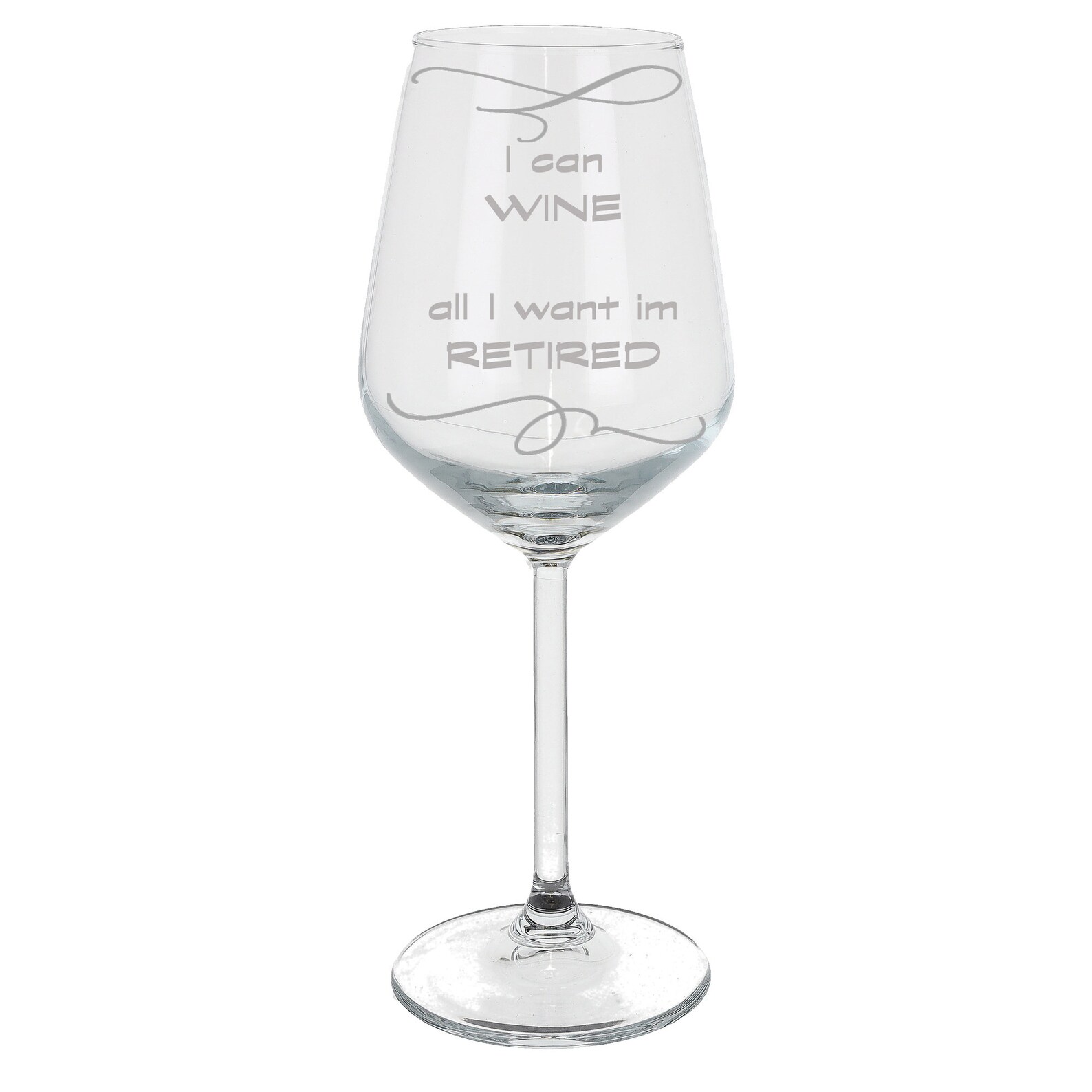 Personalised Engraved Retirement Wine Glass Gift Etched Wine Etsy